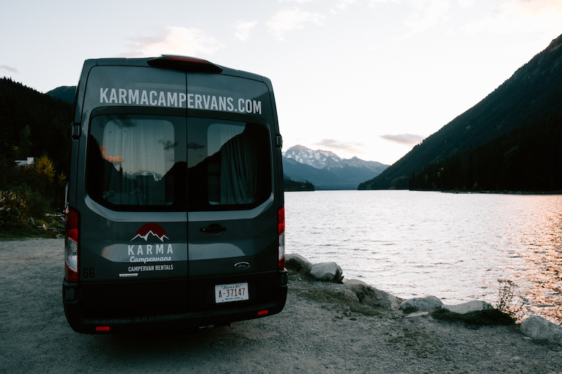 Karma Campervans in Canadian Rocky Mountains