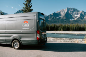 Karma Campervan in Rocky Mountains